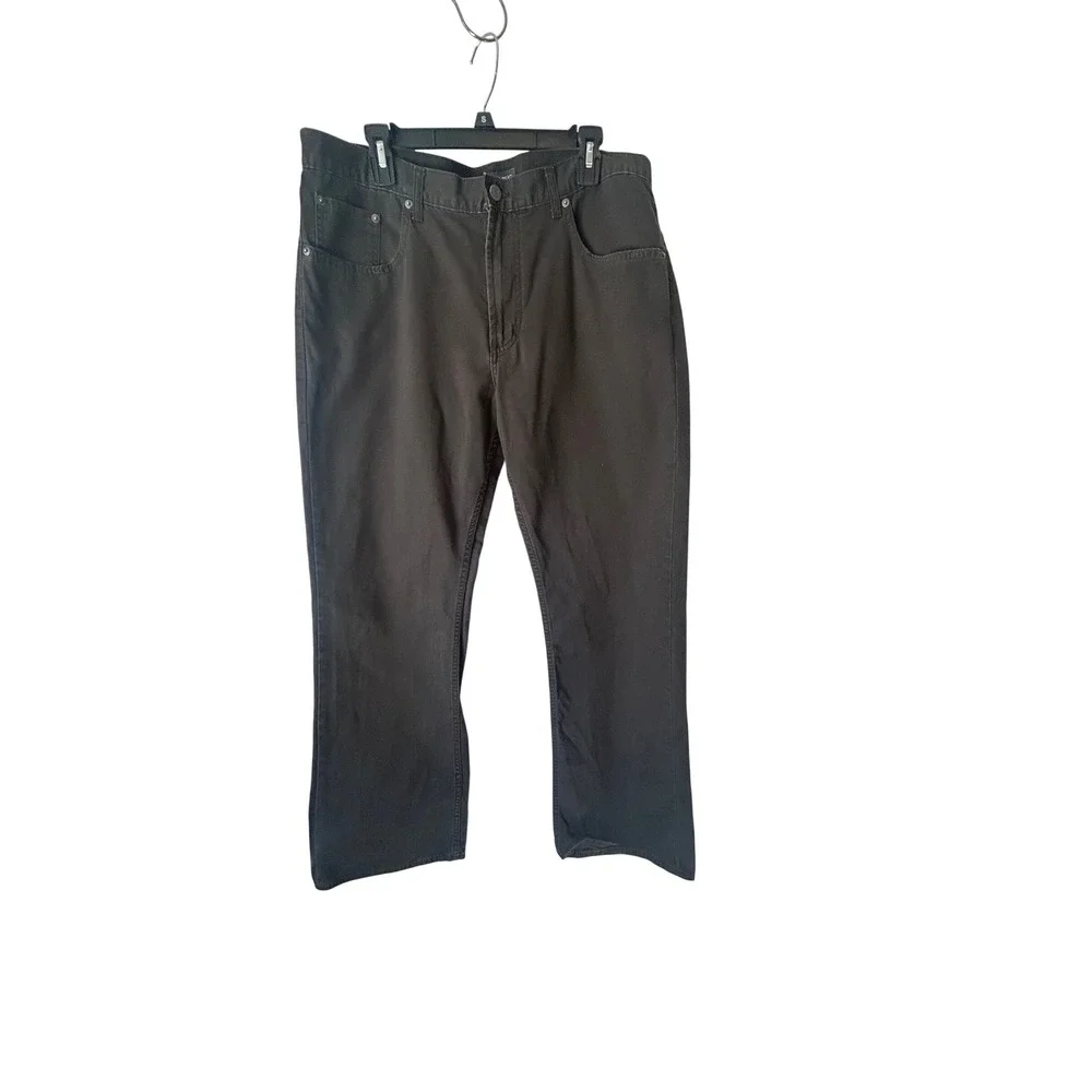 Banana‎ Republic Men Brown Straight Leg Casual Chinos Pants 36x32